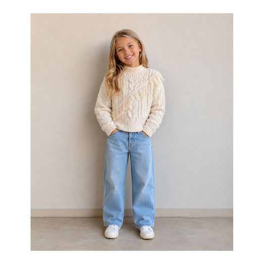 Buzo FLECOS Crudo - Don Gato Kids