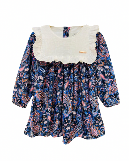 Vestido en pana y terciopelo - Don Gato Kids
