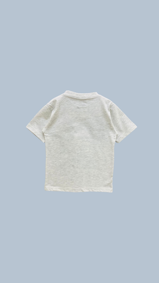 Remera SUMMER WAVE Gris - Tela Algodón | DonGato Kids