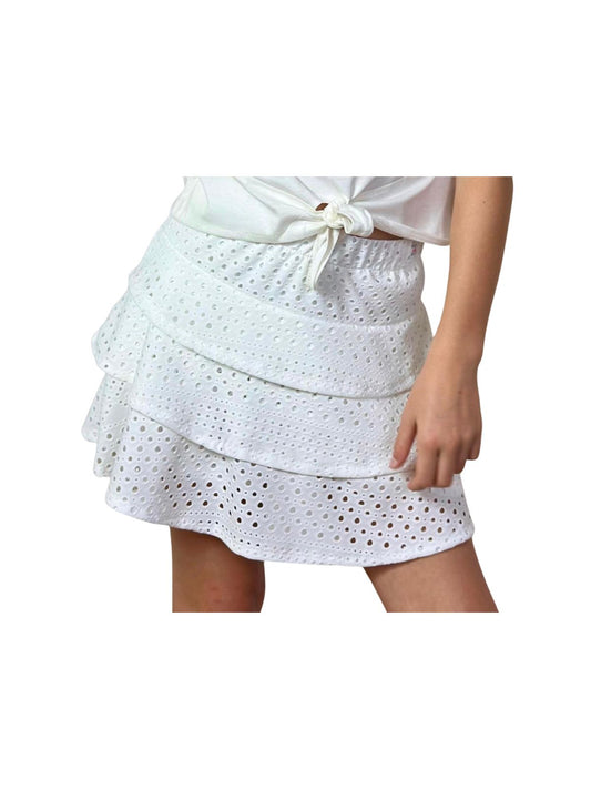 Pollera Short Broderie - Don Gato Kids
