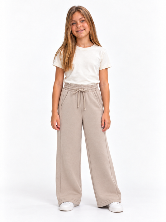 Pantalón Ancho Beige - Don Gato Kids