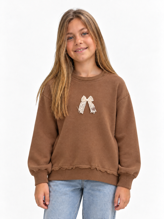Buzo Moña Chocolate - Don Gato Kids