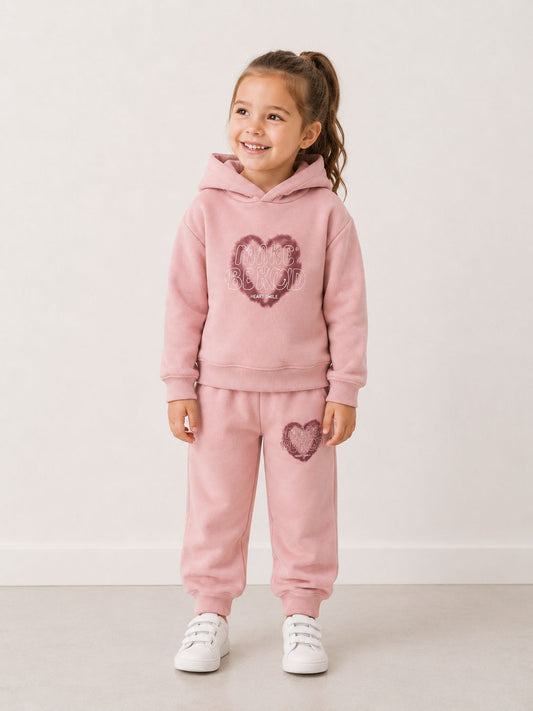Conjunto corazon Rosado
