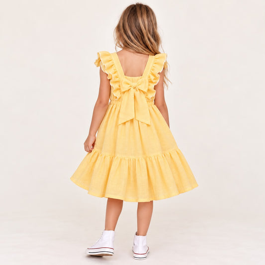 Vestido volado Amarillo
