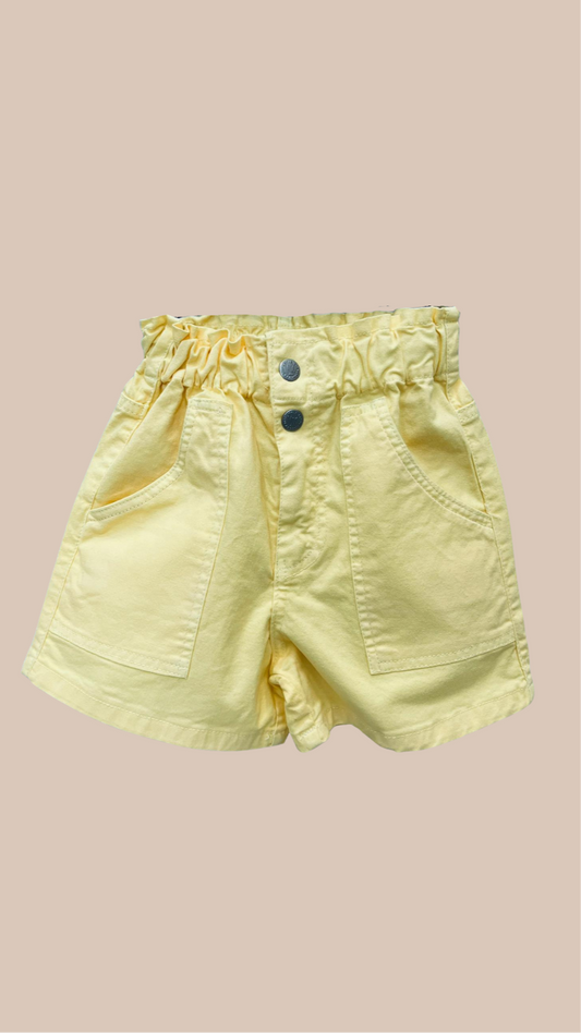 Short de Jean Amarillo Pastel - DonGato Kids