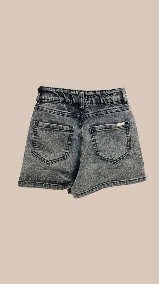 Short Pollera Jean Negro Gastado - DonGato Kids