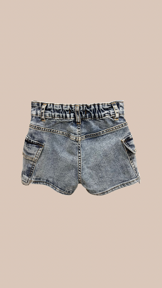 Short Jean Cargo - Tela Jean Elastizado | DonGato Kids