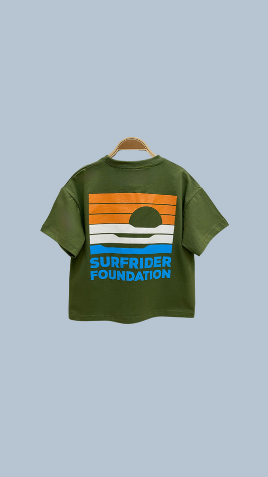 Remera Varón Surfrider Verde - Estampa en la Espalda | DonGato Kids