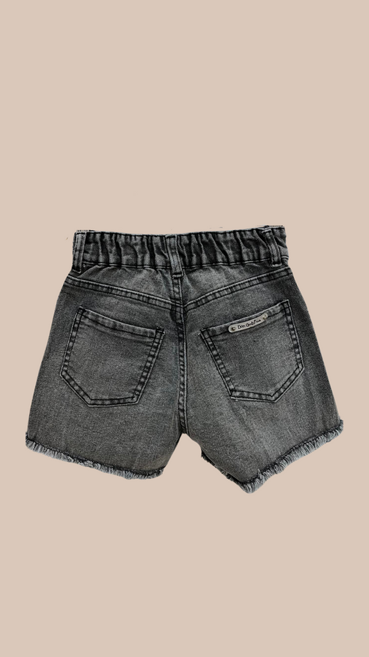 Short de Jean Negro Gastado - DonGato Kids