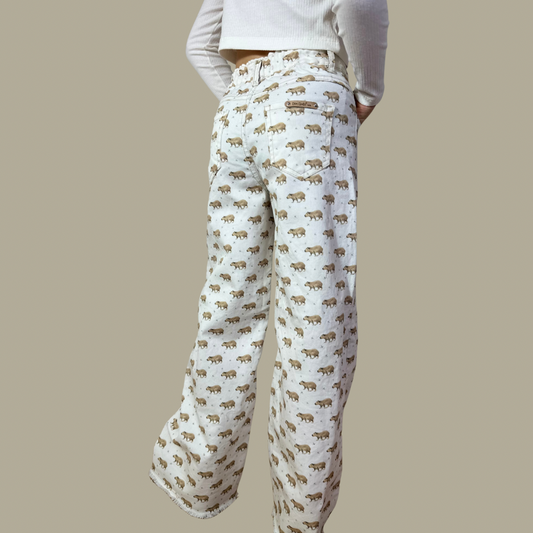 Jean wide leg capibara - Don Gato Kids