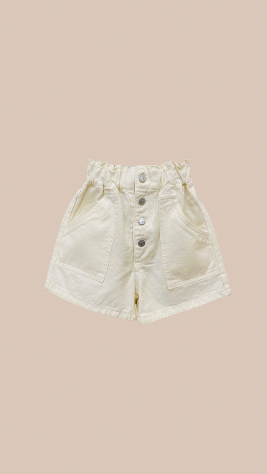 Short Mom Jean con Botones a la Vista - DonGato Kids CRUDO