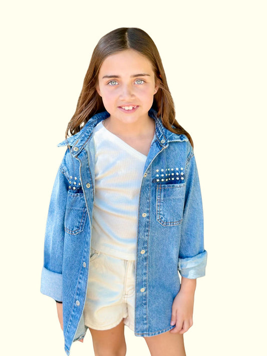 Sobre Camisa Jean - Don Gato Kids