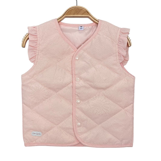 Chaleco rosado capitoneado