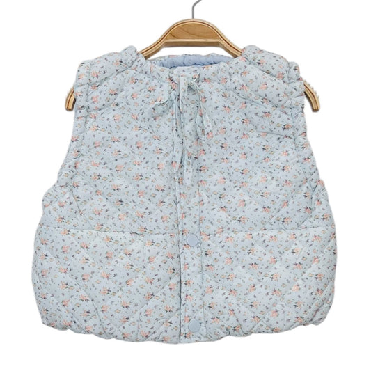 CHALECO CUELLO REDONDO Celeste