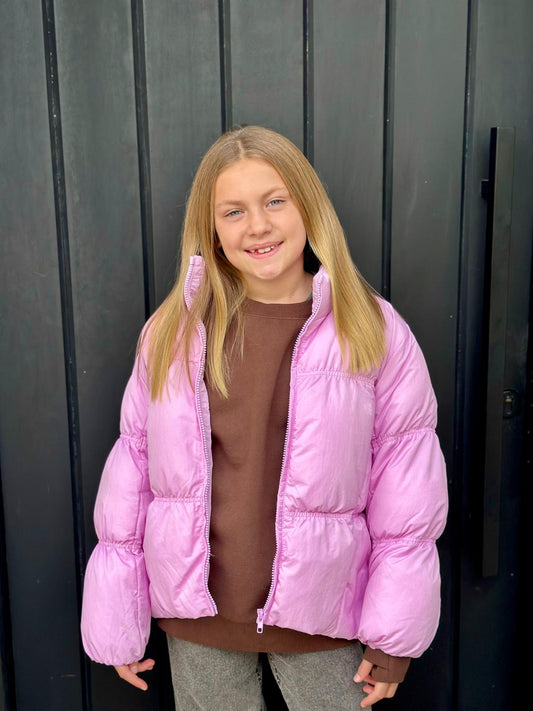 Campera Puffer Rosada