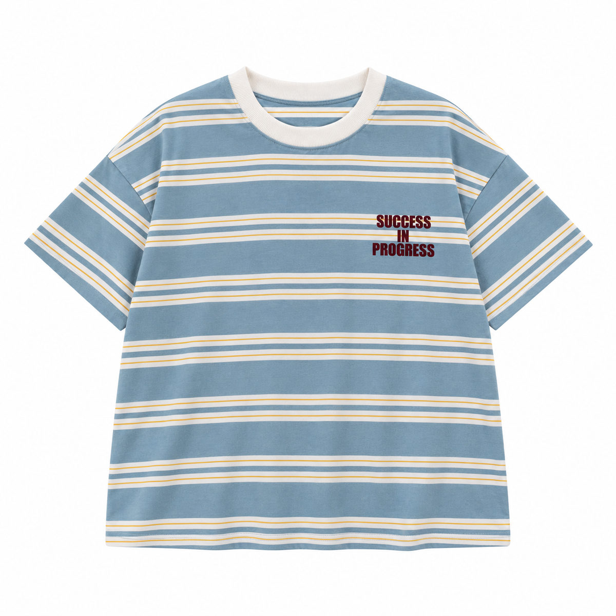 Remera Success Celeste - prenda sola, vista frontal - Don Gato Kids