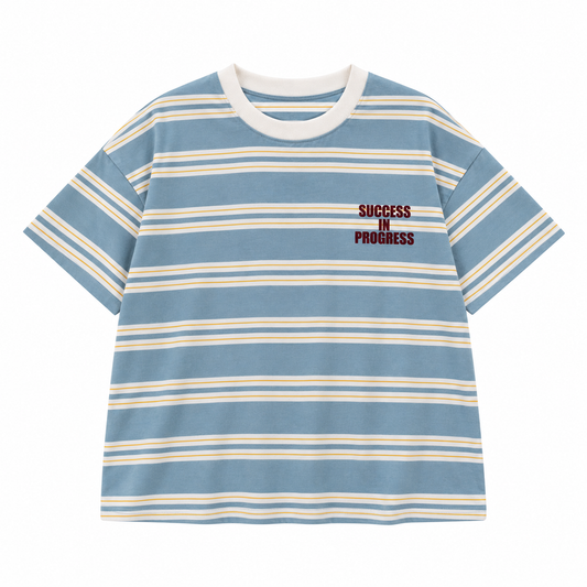 Remera Success Celeste - prenda sola, vista frontal - Don Gato Kids